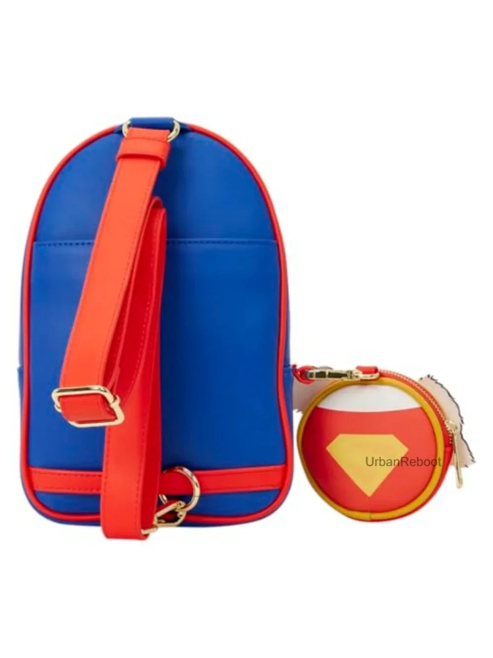 Loungefly Supergirl Krypto Sling Crossbody Faux Leather Bag Coin Pouch